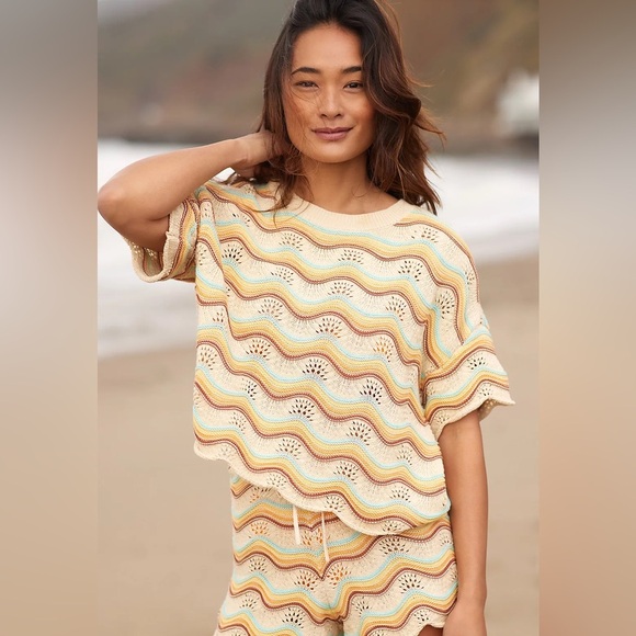 LSPACE Make Waves Knit Sweater - Picture 1 of 3